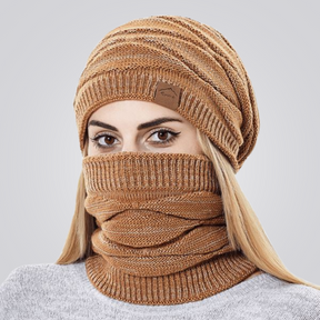 Gorro e Protetor de Pescoço Lã Feminino | Lemartine