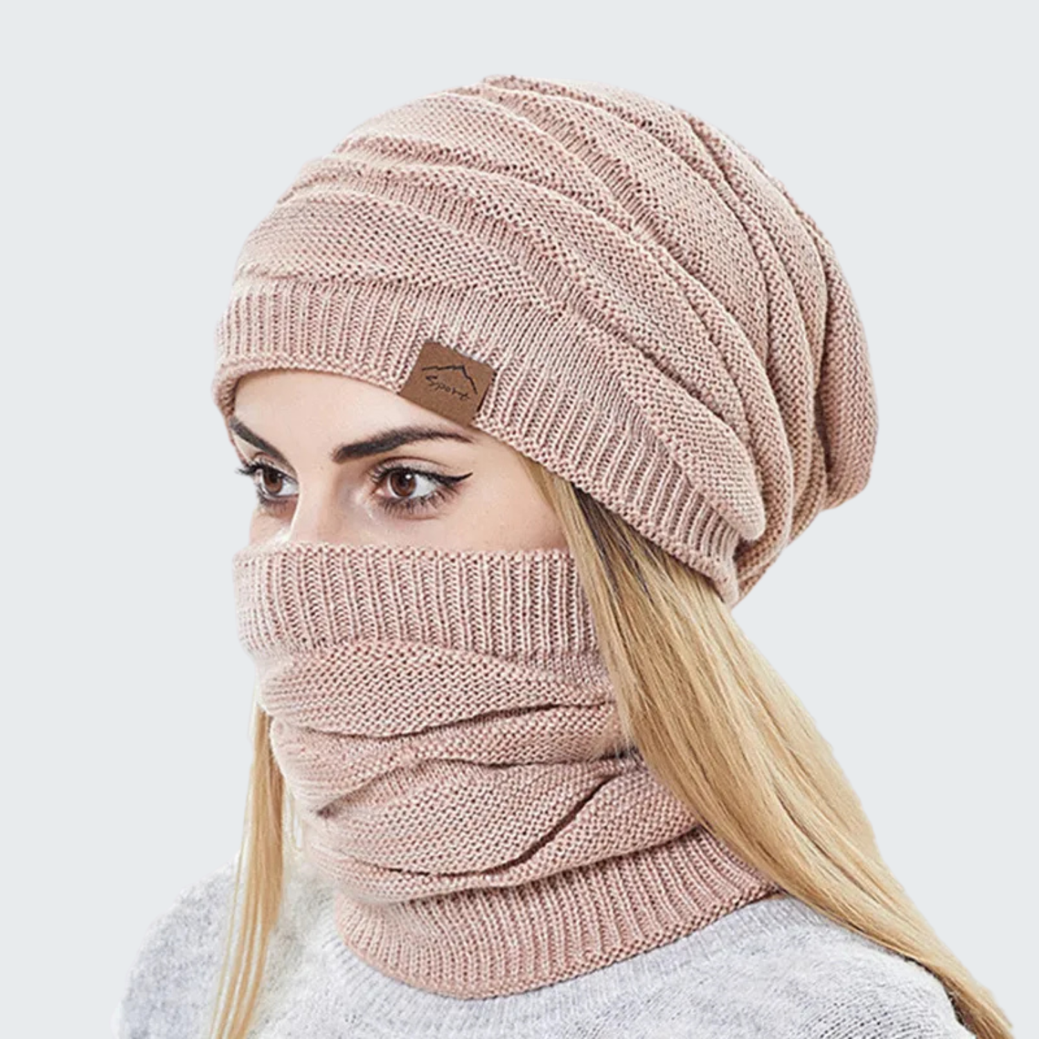 Gorro e Protetor de Pescoço Lã Feminino | Lemartine