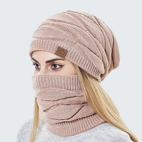 Gorro e Protetor de Pescoço Lã Feminino | Lemartine