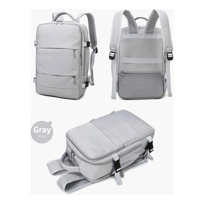 Mochila de Viagem USB Masculina e Feminina Impermeável Reforçada | Lemartine