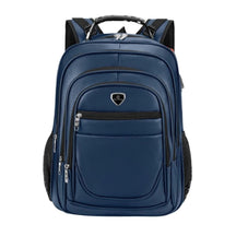 Mochila Couro PU Grande Executiva Para Notebook Trabalho Faculdade Reforçada Cabo De Aço USB | Lemartine