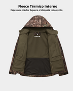 Jaqueta Tática Masculina Camuflada com Capuz Lemartine