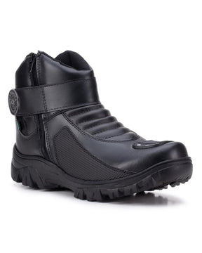 Bota Coturno Militar Motociclista Trilha Ziper Lateral  | Lemartine