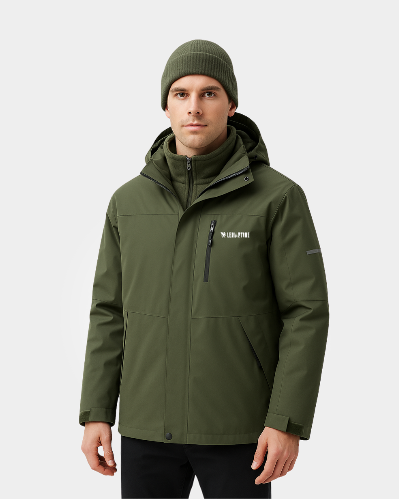 Jaqueta 3 em 1 Masculina Impermeável Térmica Lemartine