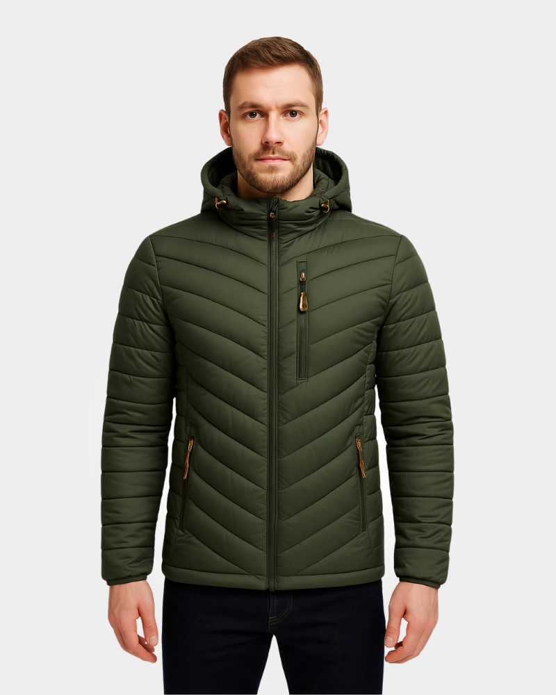 Jaqueta Puffer Masculina Impermeável Trekking Lemartine