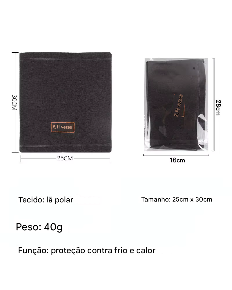 Gorro e Protetor de Pescoço Térmico Fleece Lemartine