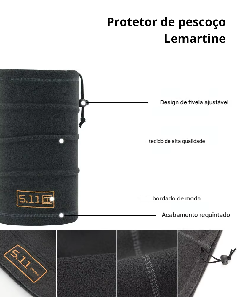 Gorro e Protetor de Pescoço Térmico Fleece Lemartine