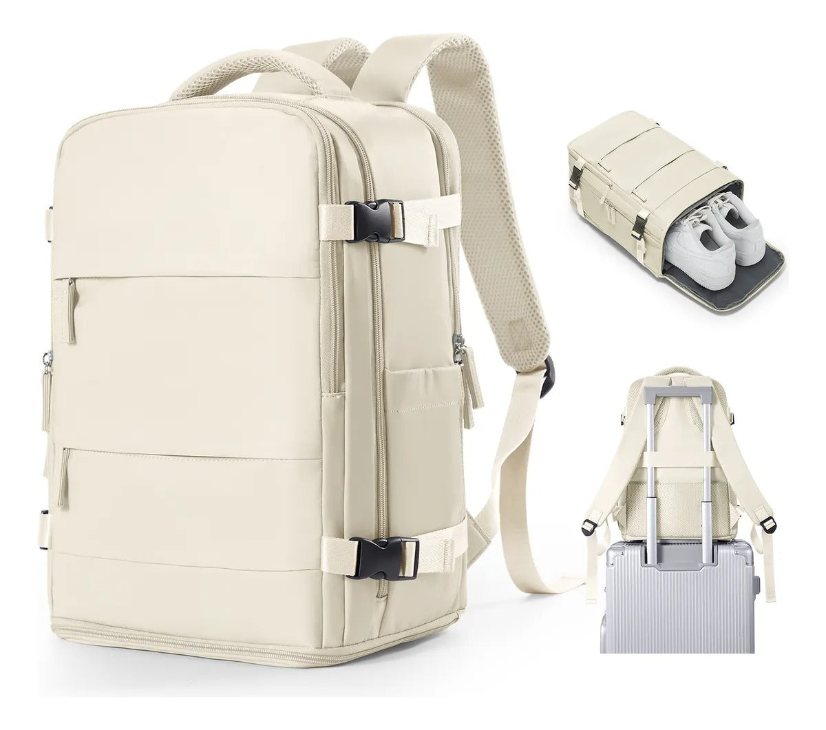 Mochila de Viagem USB Masculina e Feminina Impermeável Reforçada | Lemartine