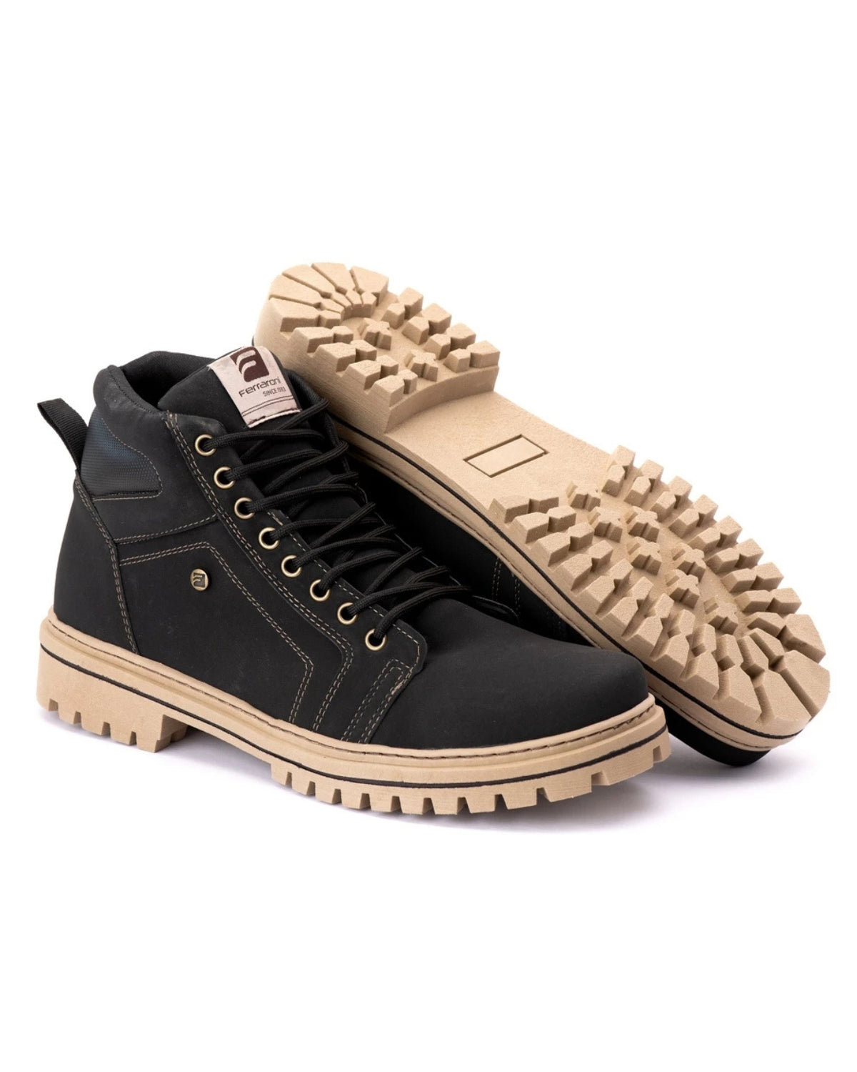 Bota Coturno Masculino Ferraroni Vegano Solado | Lemartine