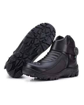 Bota Coturno Militar Motociclista Trilha Ziper Lateral  | Lemartine