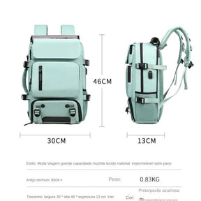 Mochila Grande Multifuncional Viagem Bolsa Mala Impermeável | Lemartine