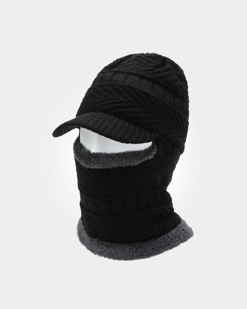 Chapéu de inverno cachecol de lã boné balaclava Lemartine