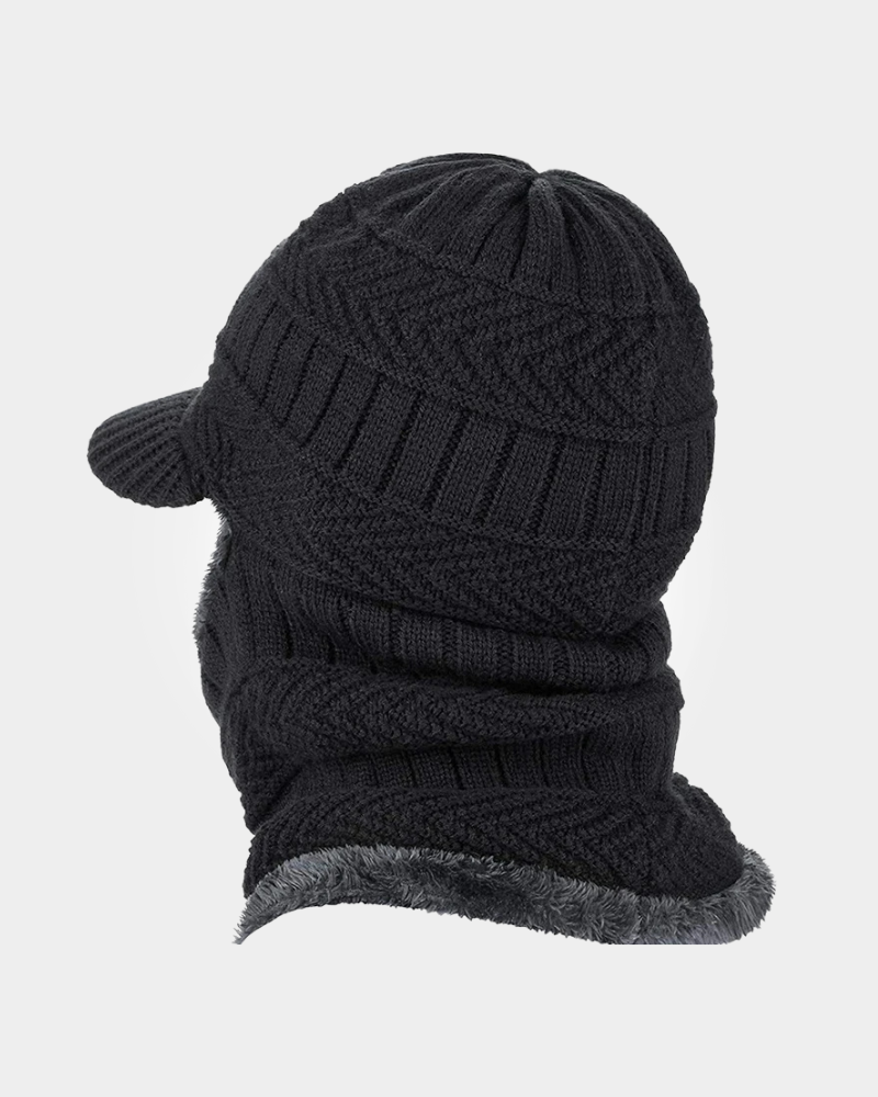 Chapéu de inverno cachecol de lã boné balaclava Lemartine