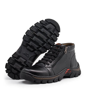 Bota Masculina Coturno Ziper Lateral | Lemartine