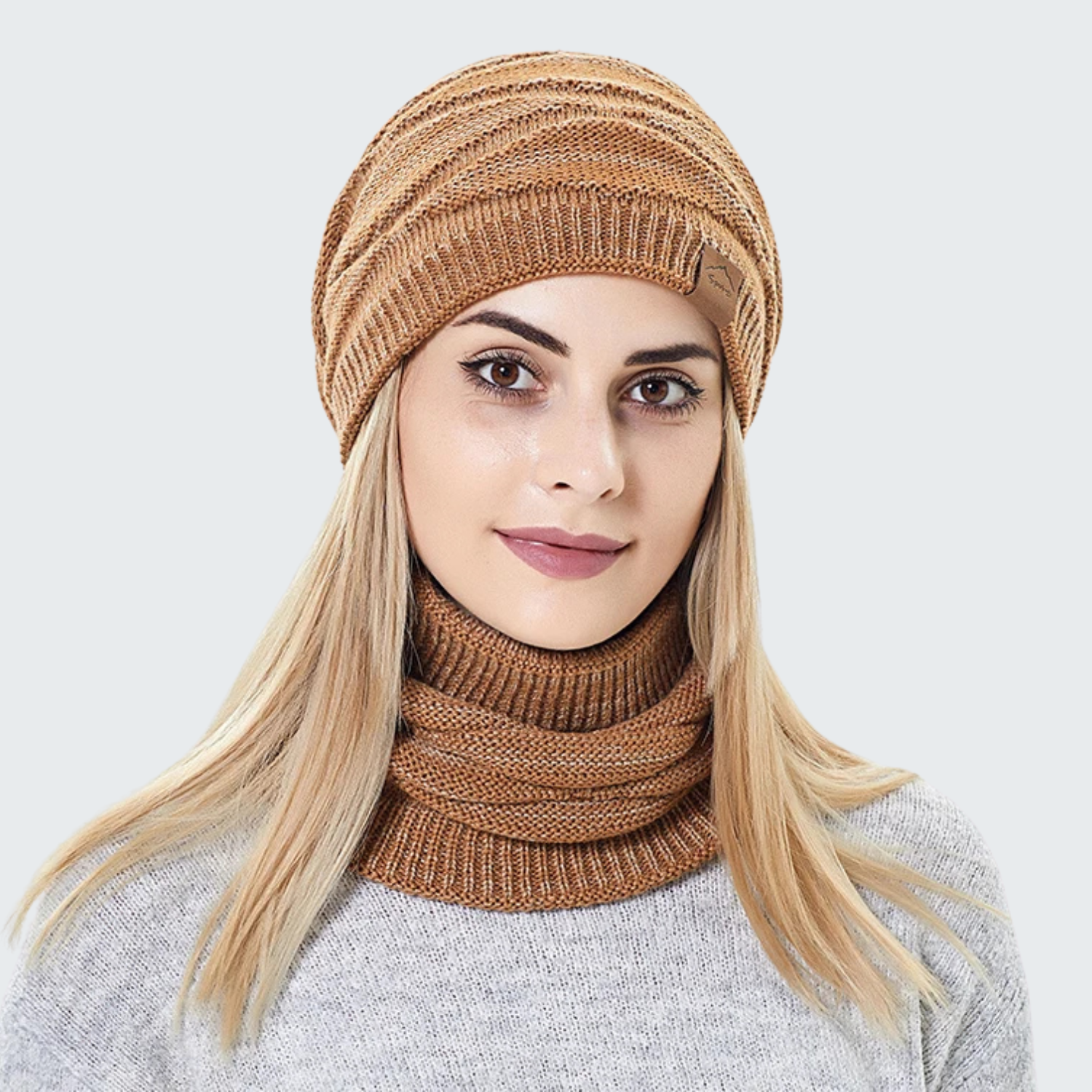 Gorro e Protetor de Pescoço Lã Feminino | Lemartine