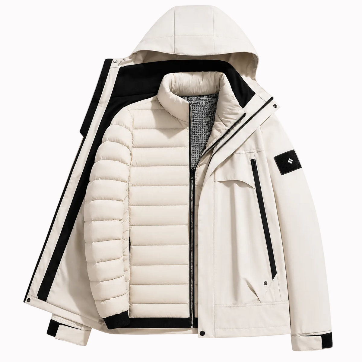Jaqueta 3 em 1 Puffer NorthPeak Lemartine