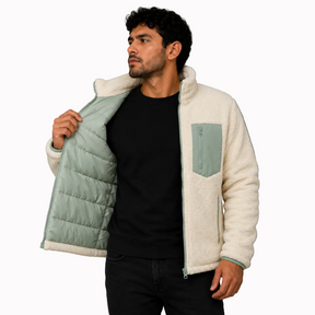 Jaqueta Masculina Puffer 2 em 1 Reversível Andes Lemartine