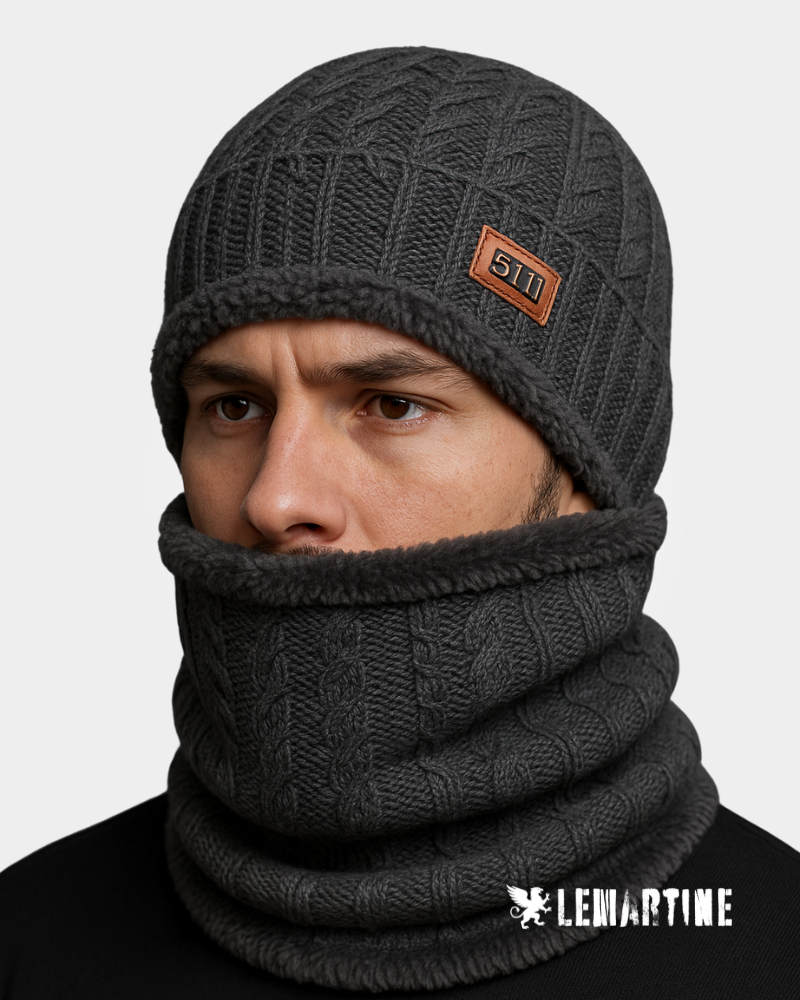 Gorro e Protetor de Pescoço de Lã Lemartine