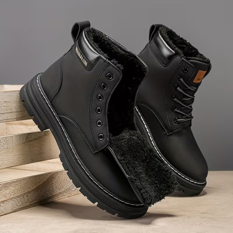 Bota Masculina Térmica Forrada com Lã para Inverno | Lemartine