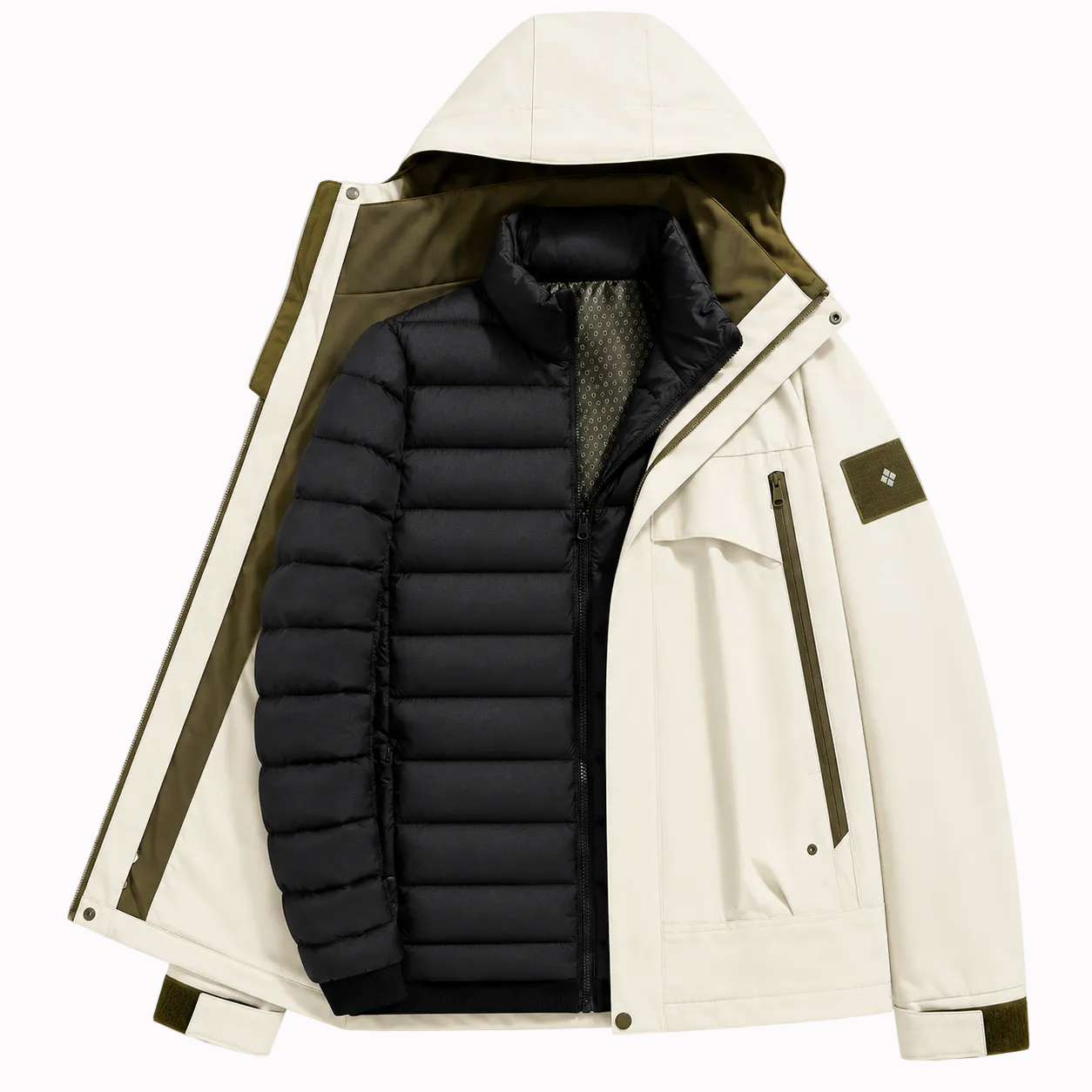 Jaqueta 3 em 1 Puffer NorthPeak Lemartine