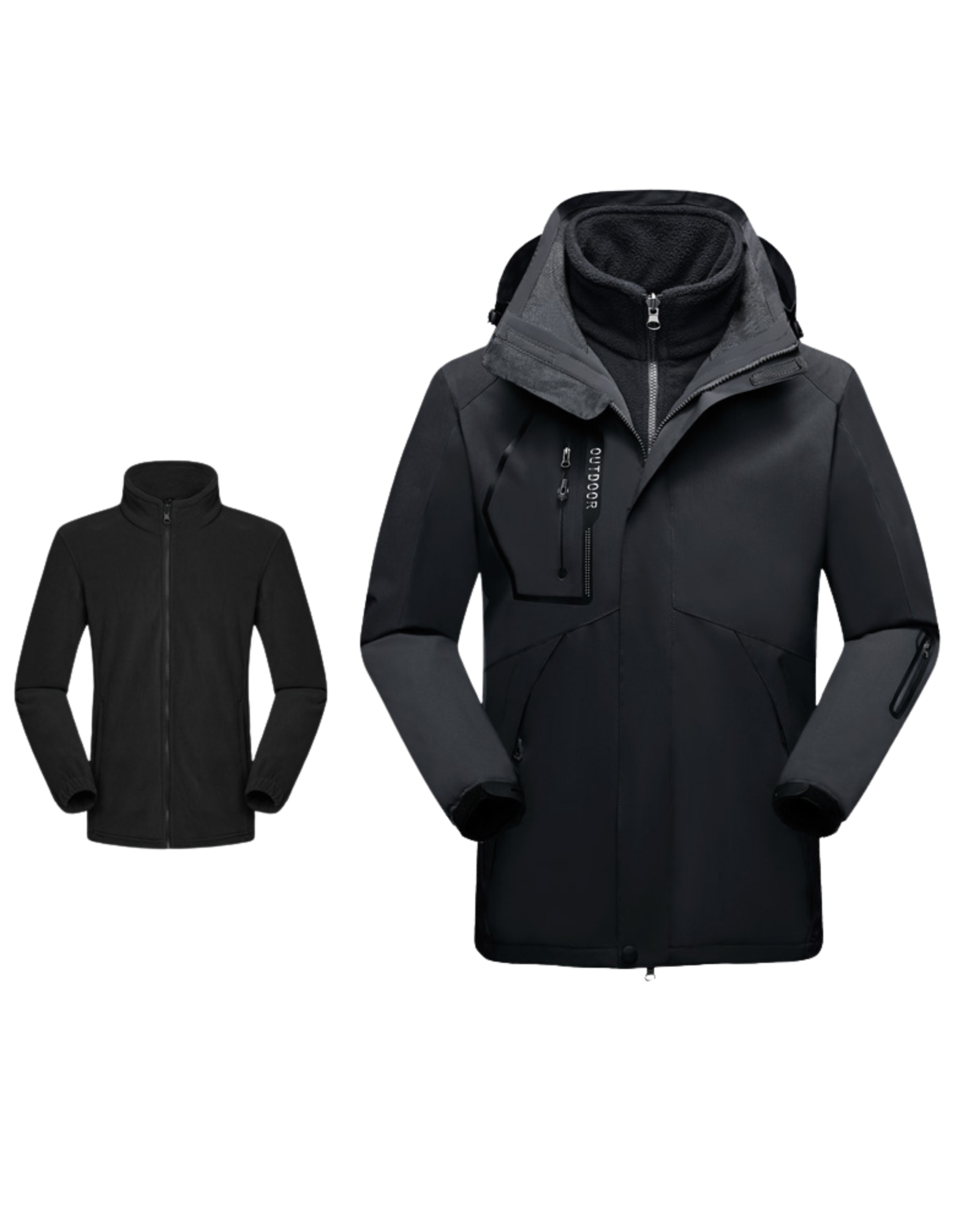 Jaqueta 3 em 1 Masculina Impermeável Inverno Lemartine