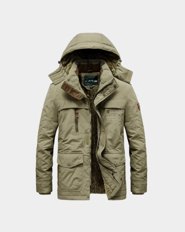 Jaqueta Masculina de Inverno com Capuz Forrada com Lã Lemartine