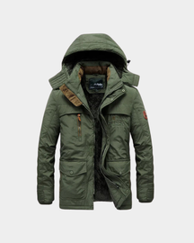 Jaqueta Masculina de Inverno com Capuz Forrada com Lã Lemartine