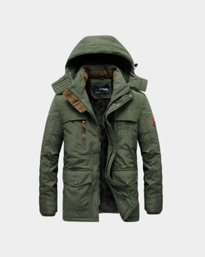 Jaqueta Masculina de Inverno com Capuz Forrada com Lã Lemartine
