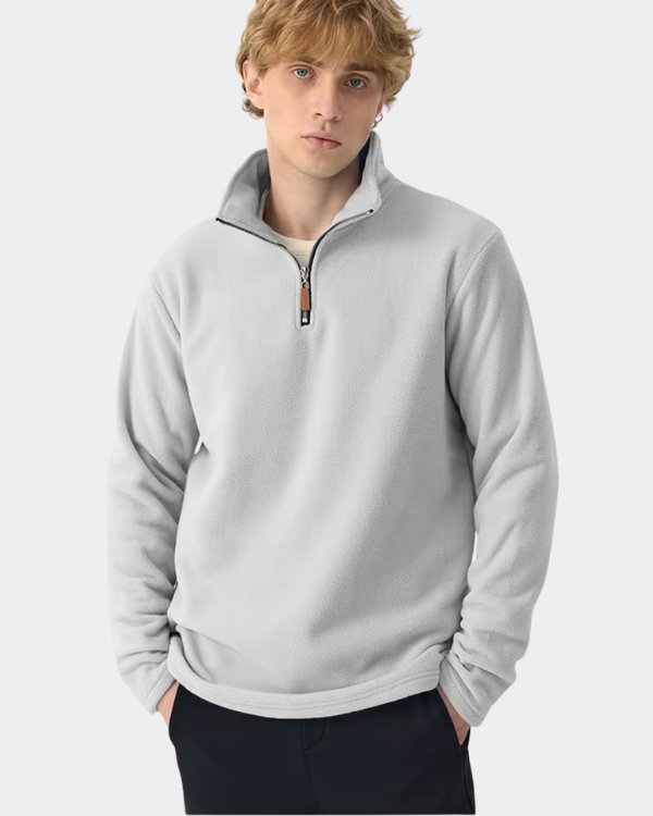 Jaqueta Fleece Gola Alta com Zíper Lemartine Money