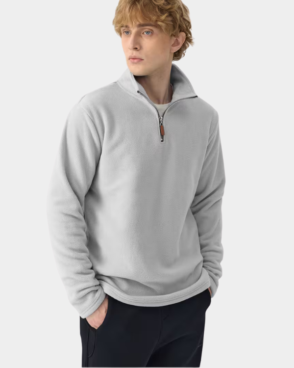 Jaqueta Fleece Gola Alta com Zíper Lemartine Money