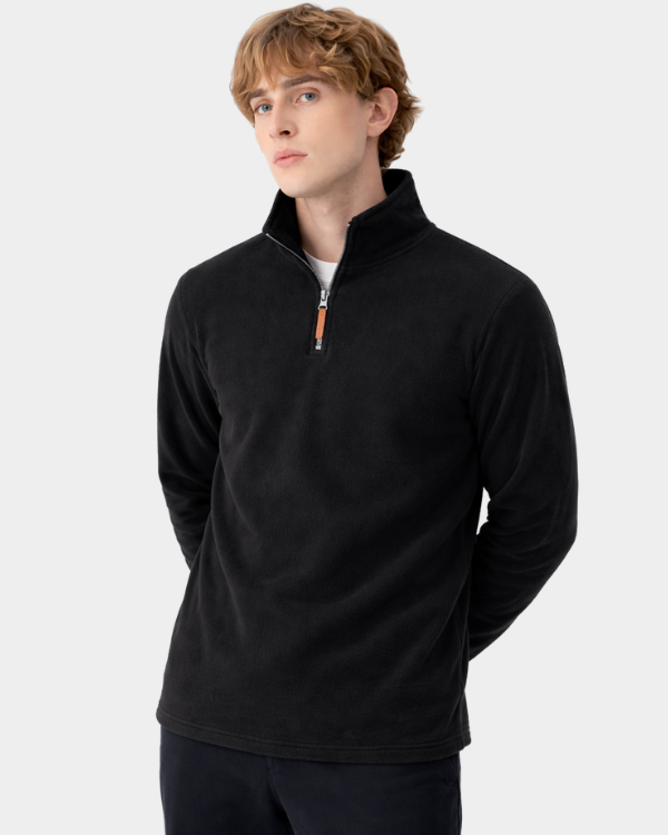 Jaqueta Fleece Gola Alta com Zíper Lemartine Money