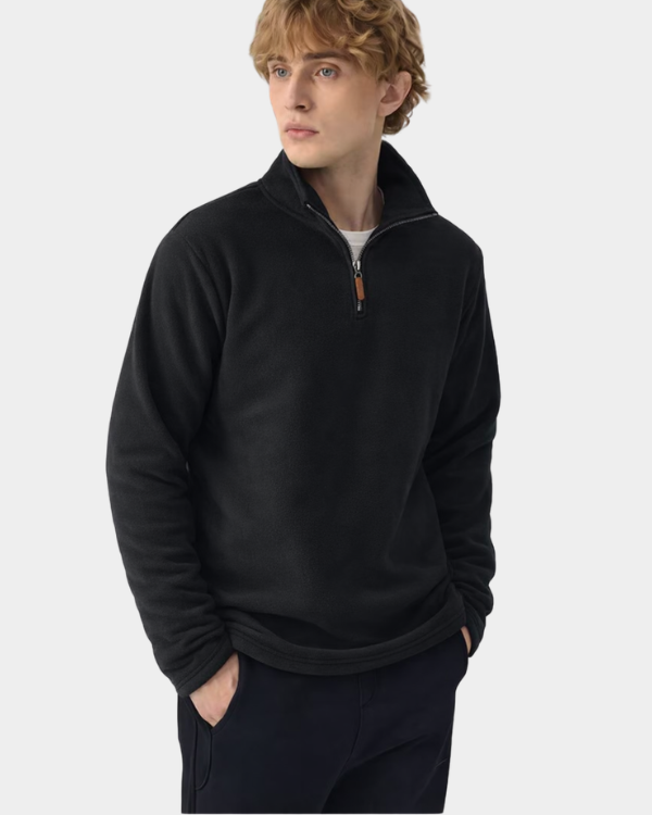 Jaqueta Fleece Gola Alta com Zíper Lemartine Money