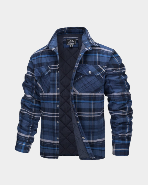 Jaqueta Masculina Xadrez Casual Forrada Lemartine