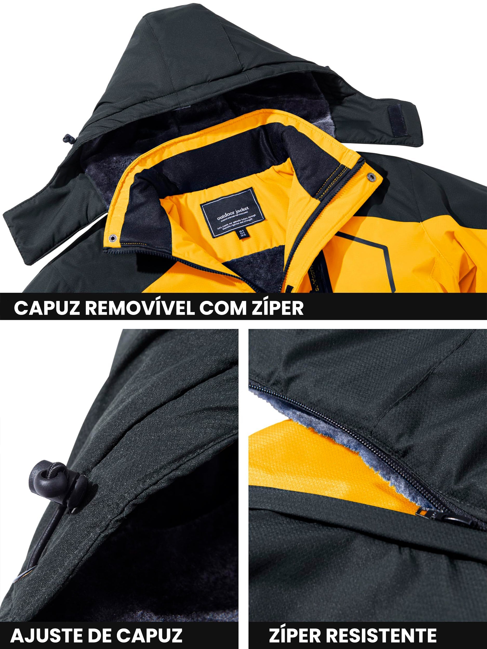 Jaqueta Térmica Masculina Impermeável Outdoor Lemartine