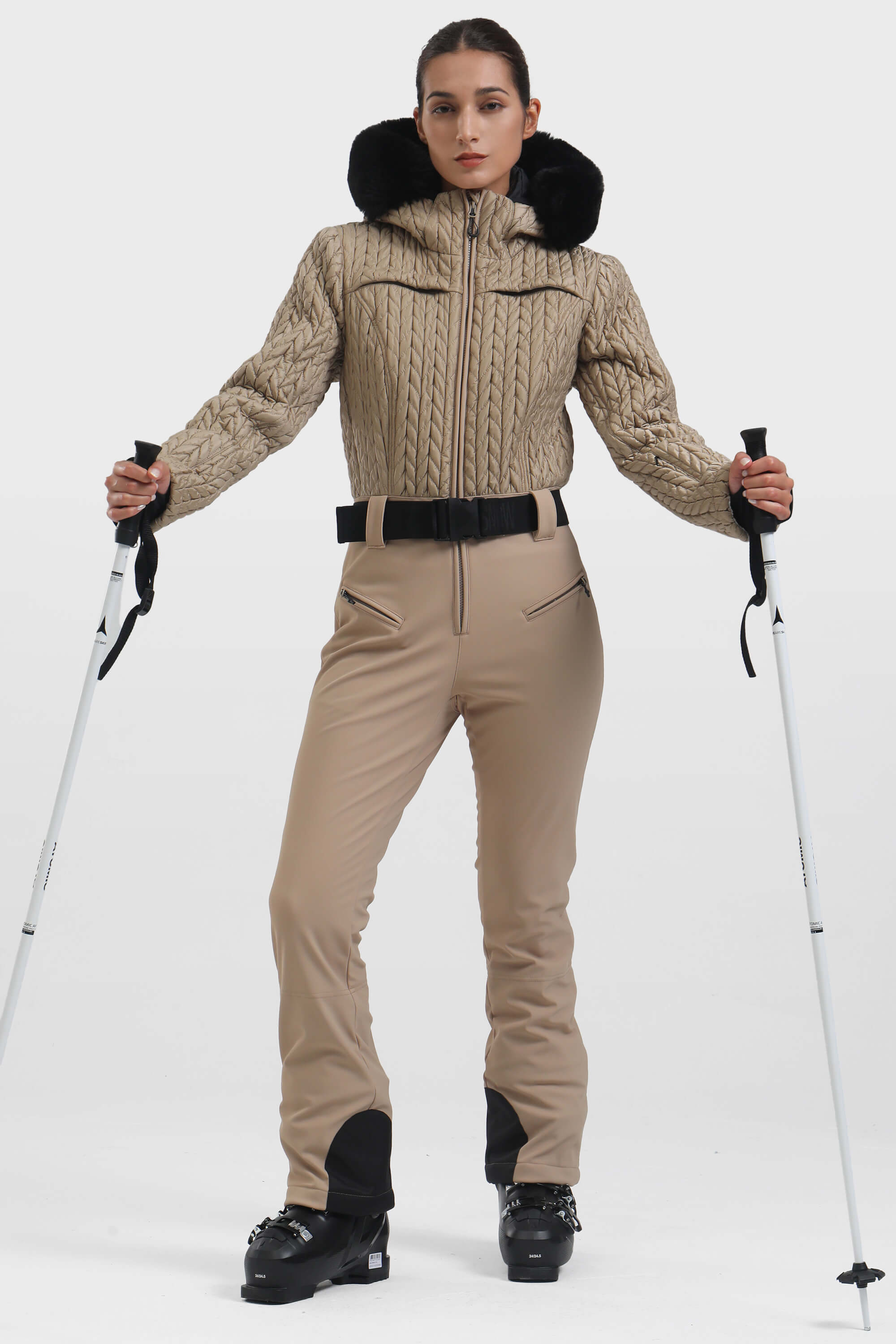 Macacão de Ski Feminino Shirred Lemartine