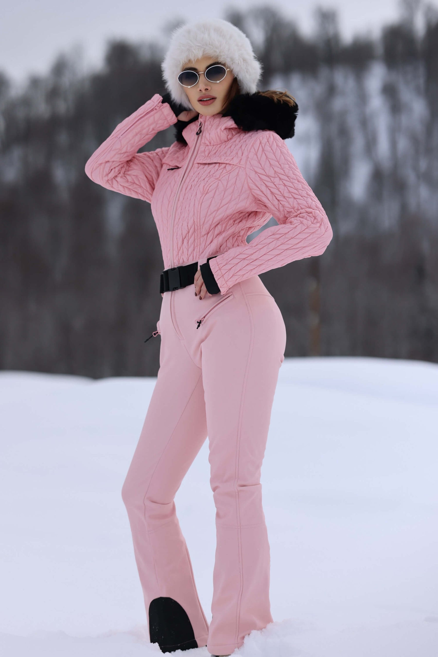 Macacão de Ski Feminino Shirred Lemartine