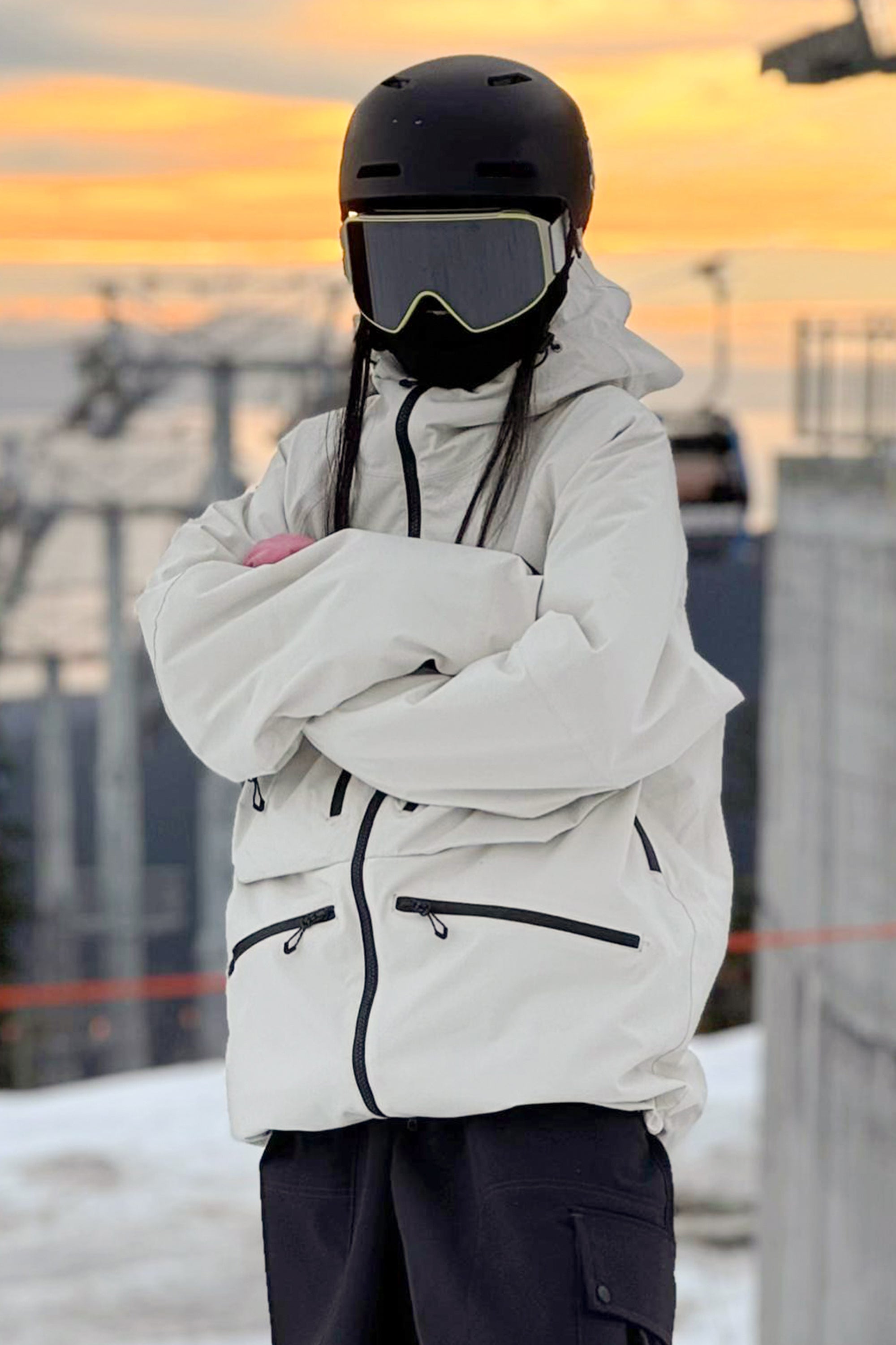 Jaqueta de Neve Feminina Térmica Multifuncional impermeável Tech Lemartine