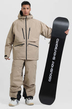 Calça de Neve Masculina com Suspensórios Removíveis Tech Lemartine