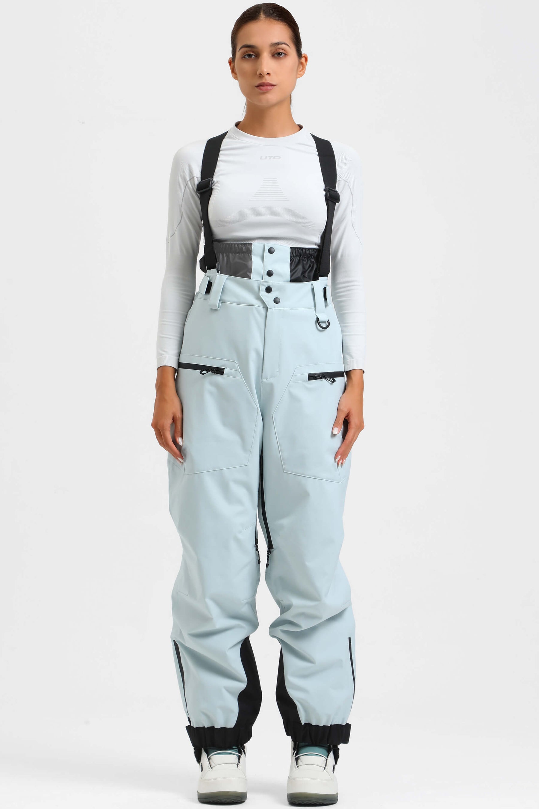 Calça de Neve Feminina com Suspensórios Removíveis Tech Lemartine