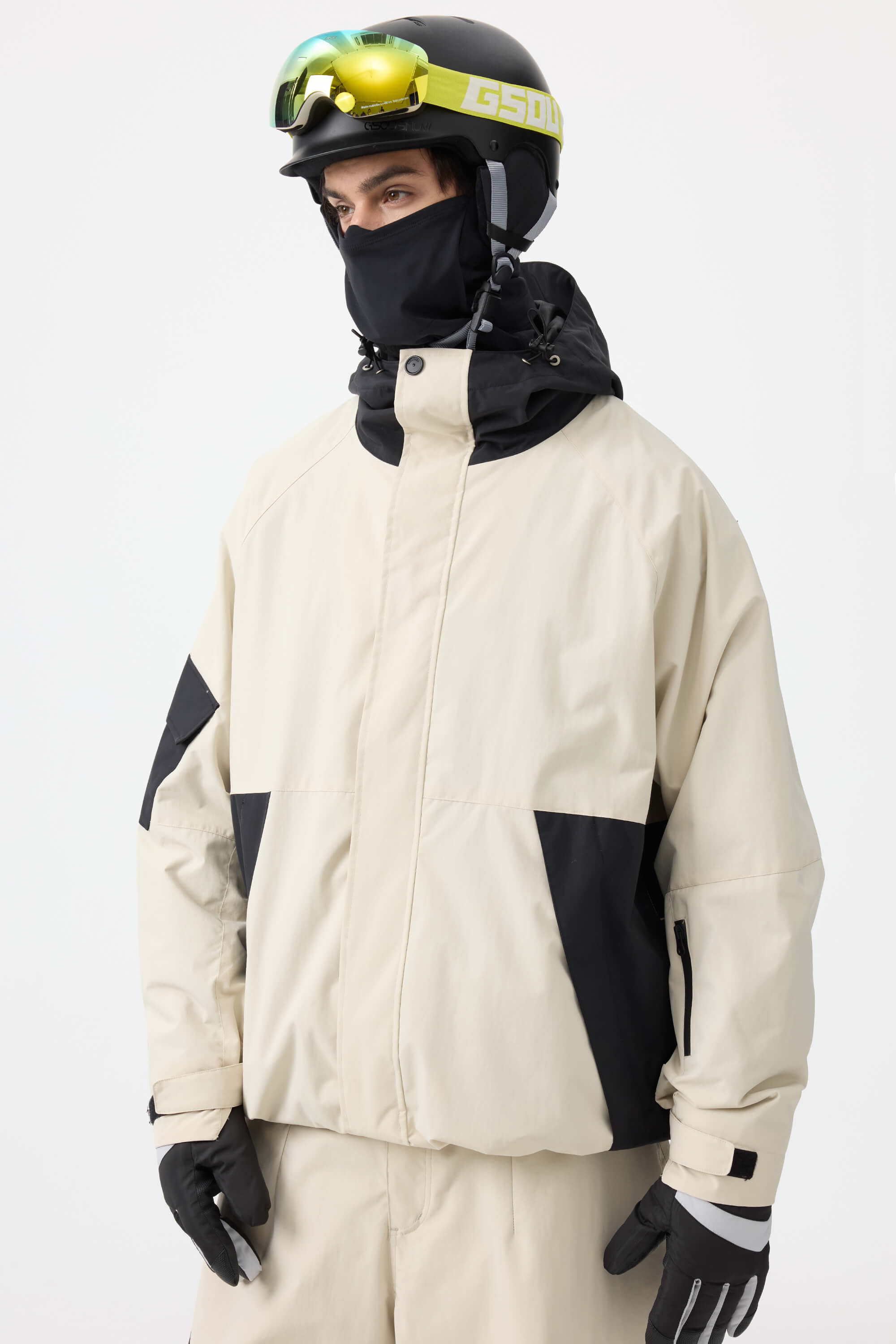 Jaqueta de Neve Masculina Raglan Impermeável e Respirável Lemartine