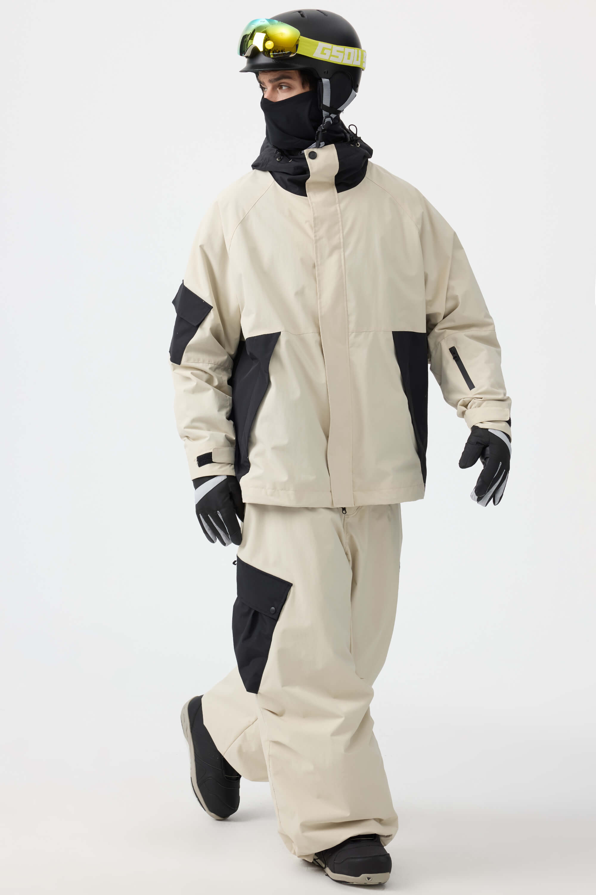 Jaqueta de Neve Masculina Raglan Impermeável e Respirável Lemartine