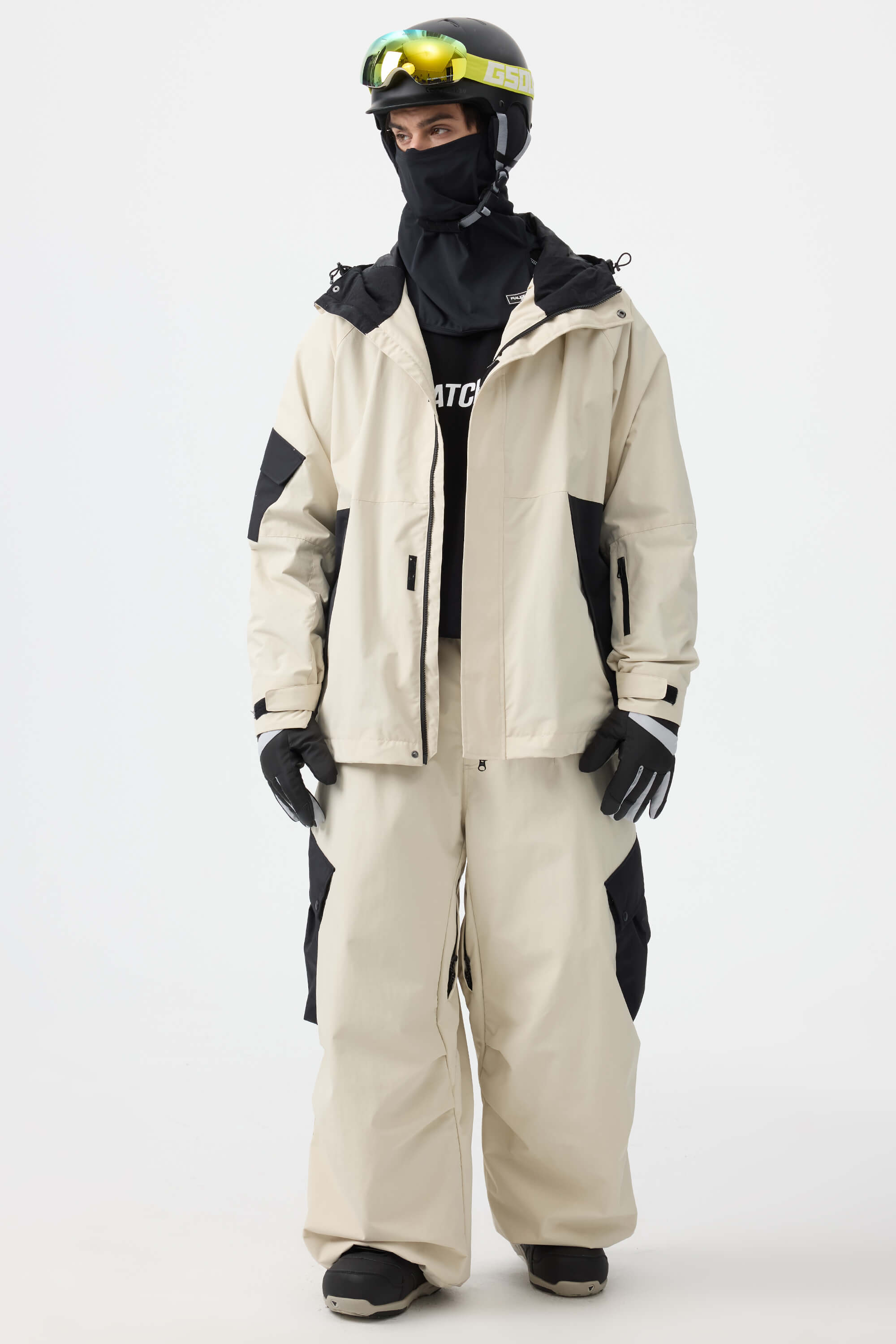 Jaqueta de Neve Masculina Raglan Impermeável e Respirável Lemartine