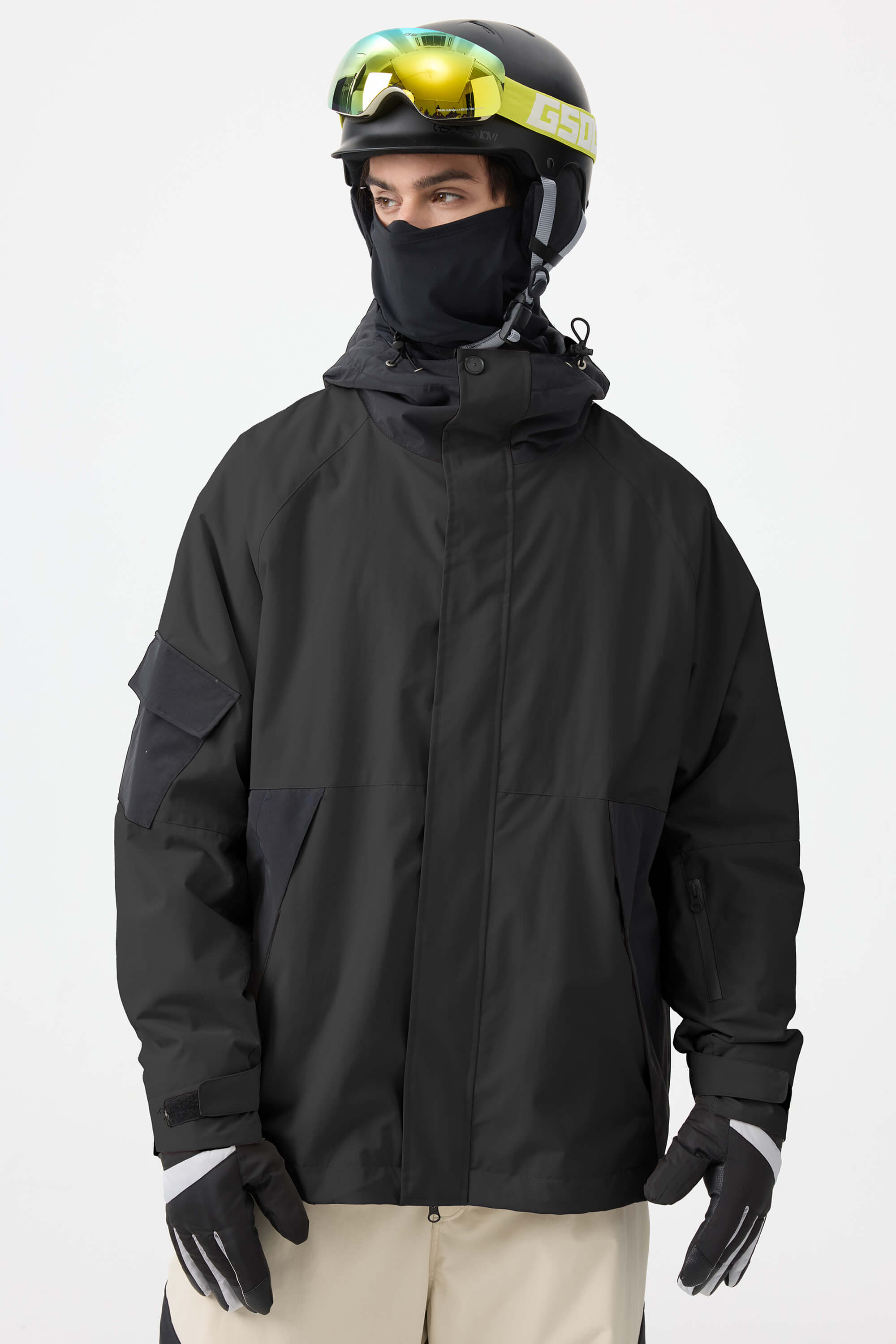 Jaqueta de Neve Masculina Raglan Impermeável e Respirável Lemartine