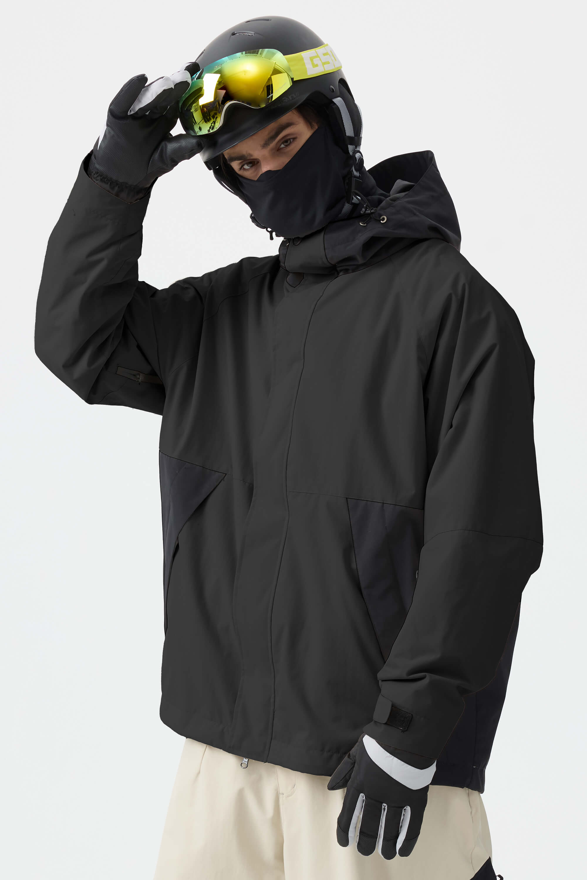 Jaqueta de Neve Masculina Raglan Impermeável e Respirável Lemartine