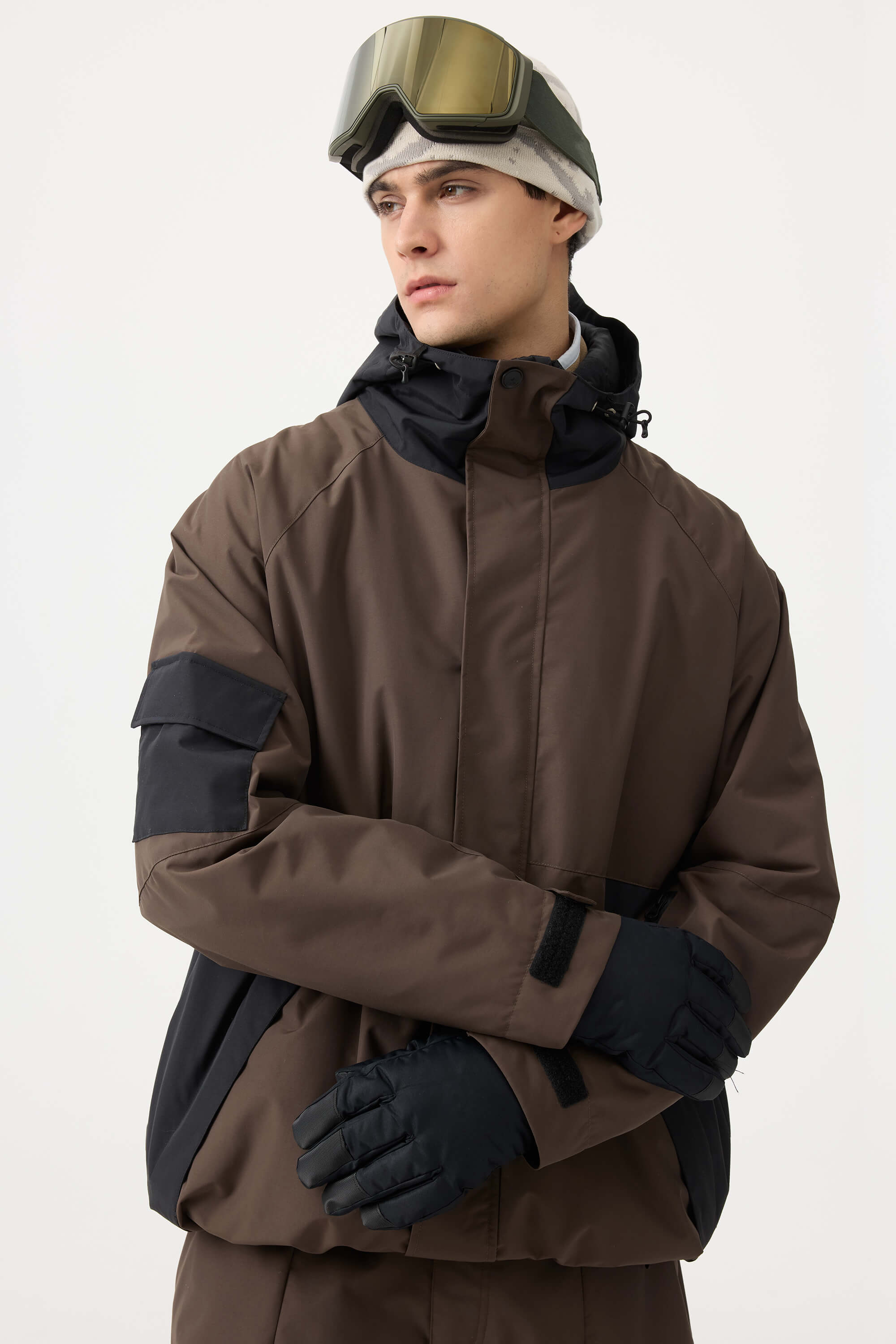 Jaqueta de Neve Masculina Raglan Impermeável e Respirável Lemartine