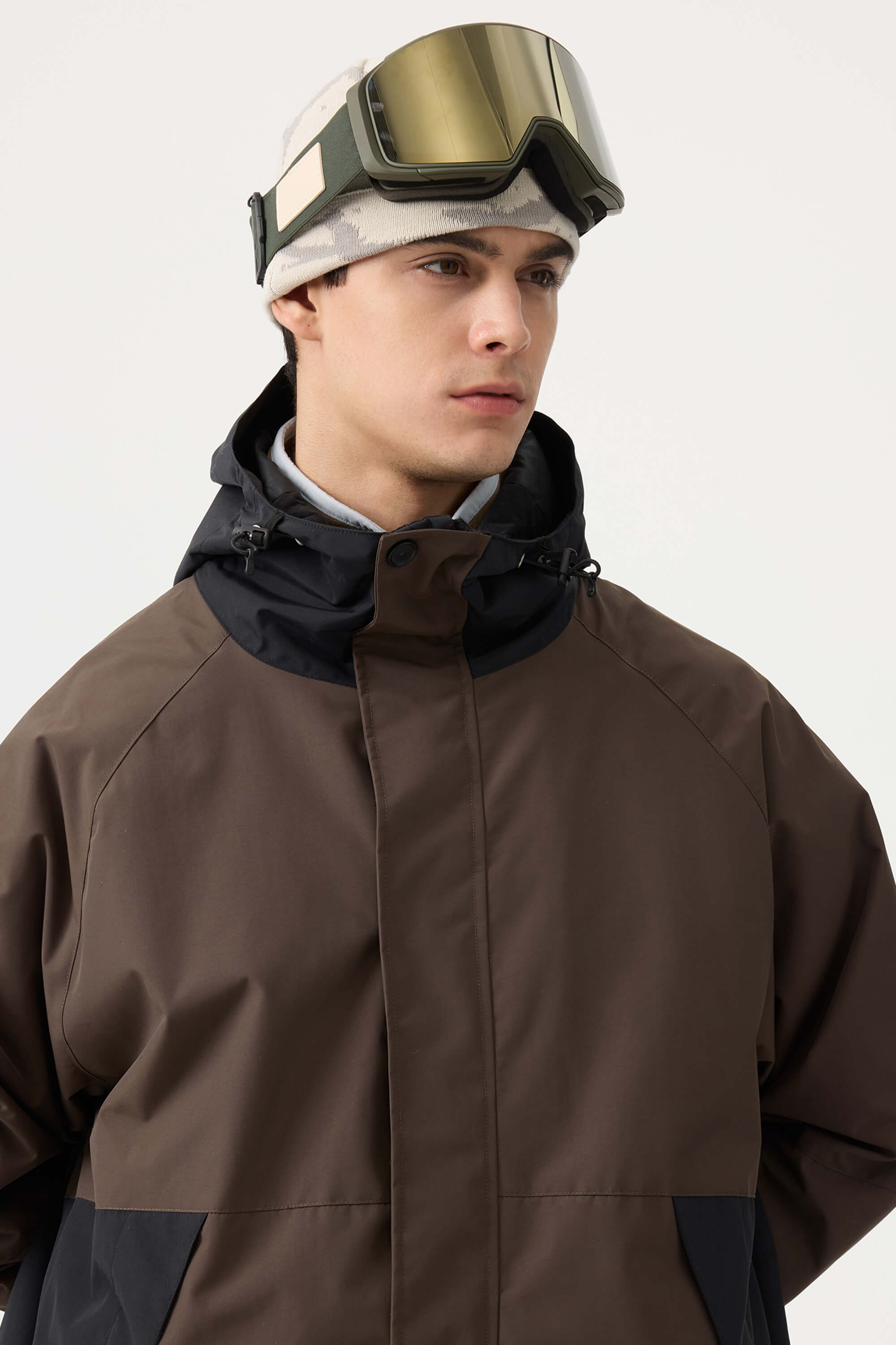 Jaqueta de Neve Masculina Raglan Impermeável e Respirável Lemartine