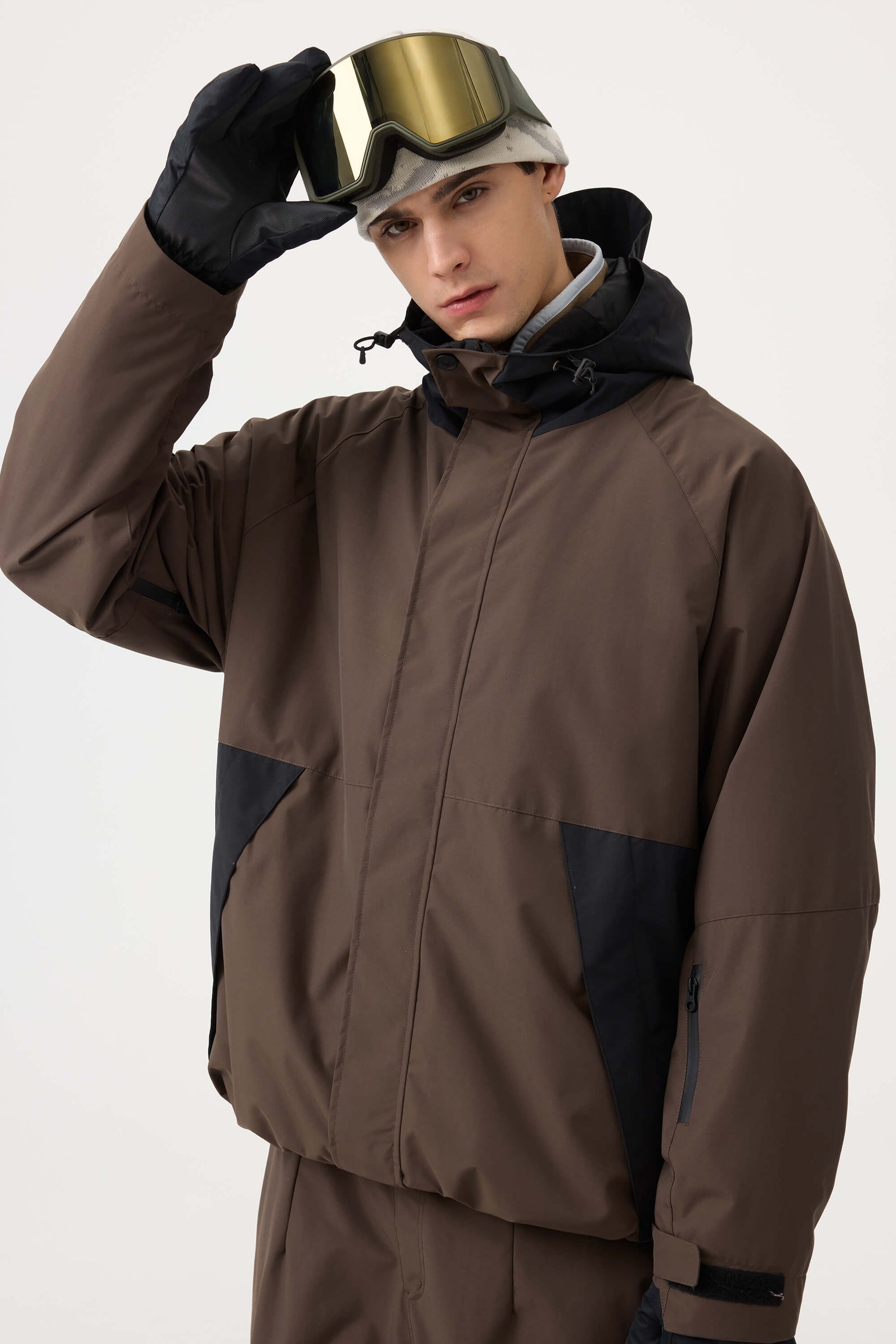 Jaqueta de Neve Masculina Raglan Impermeável e Respirável Lemartine