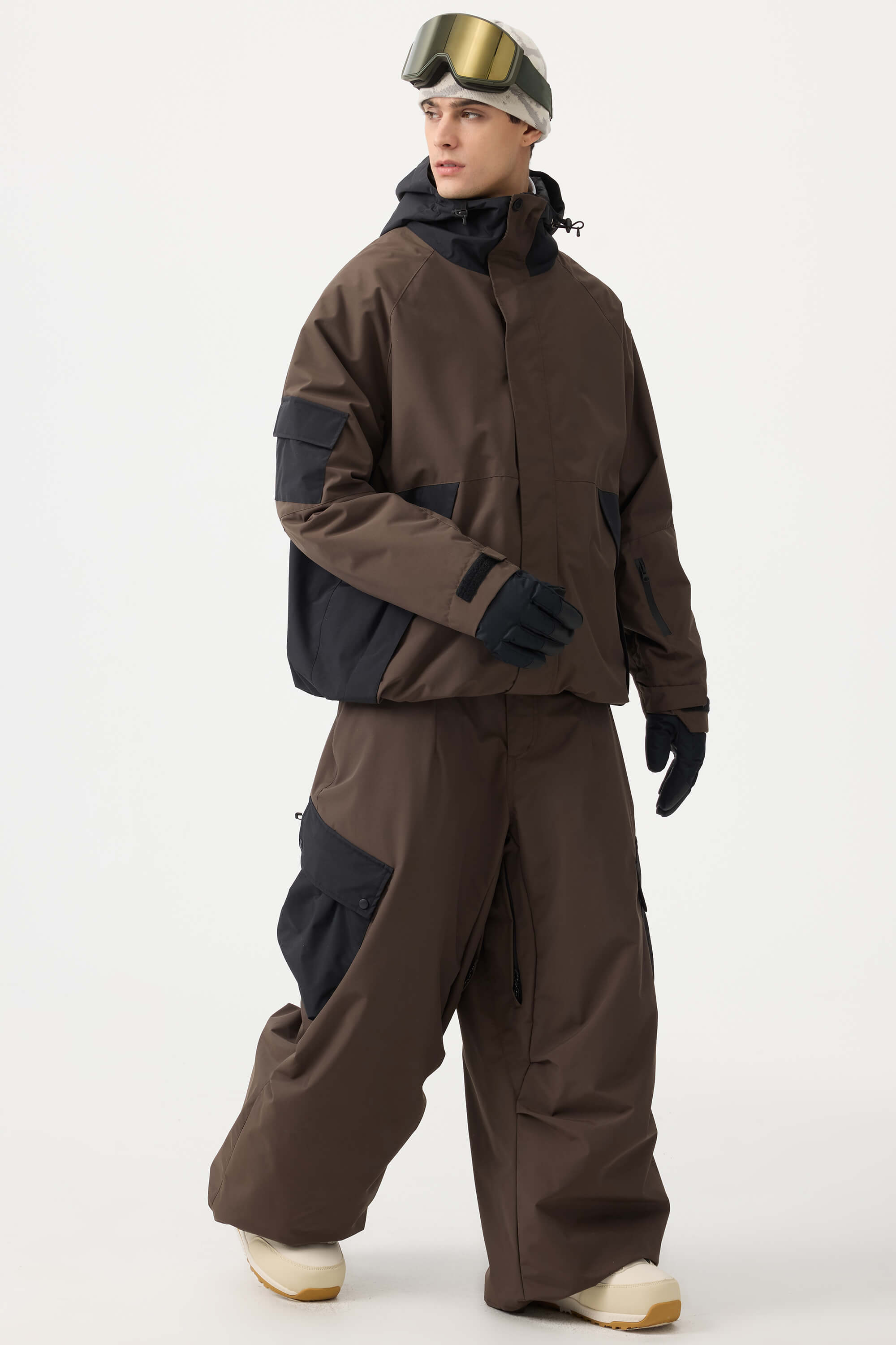 Jaqueta de Neve Masculina Raglan Impermeável e Respirável Lemartine