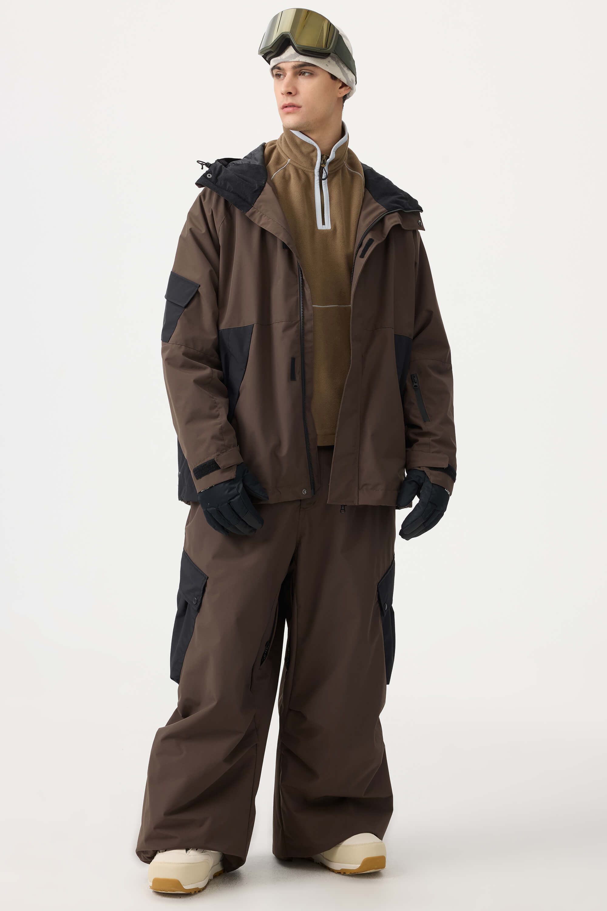 Jaqueta de Neve Masculina Raglan Impermeável e Respirável Lemartine