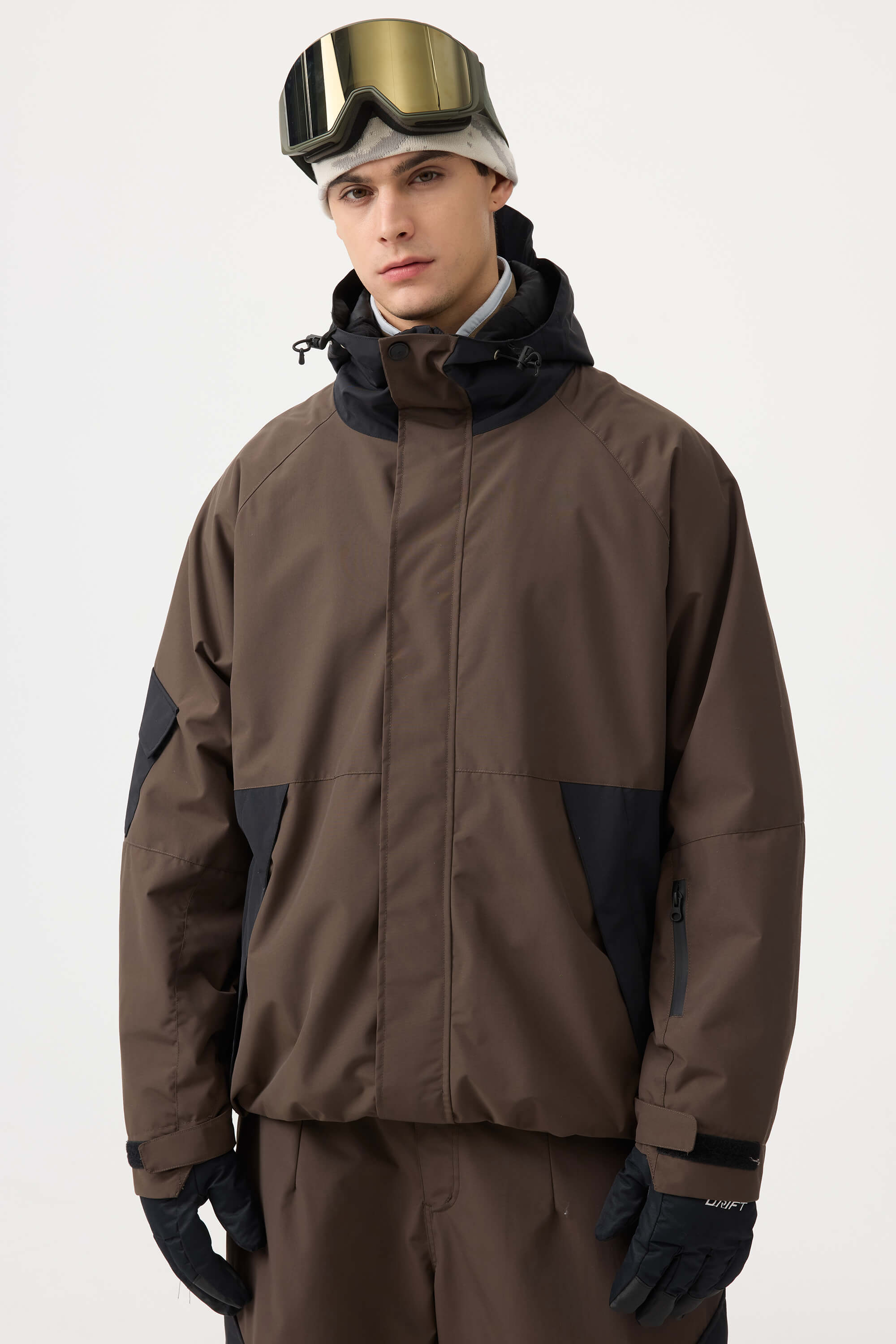 Jaqueta de Neve Masculina Raglan Impermeável e Respirável Lemartine